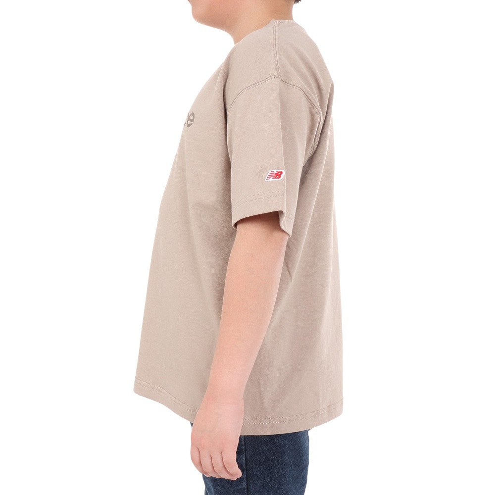 ニューバランス（new balance）（キッズ）ジュニア 吸水速乾 Linear logo 半袖Tシャツ ABT45062SOT