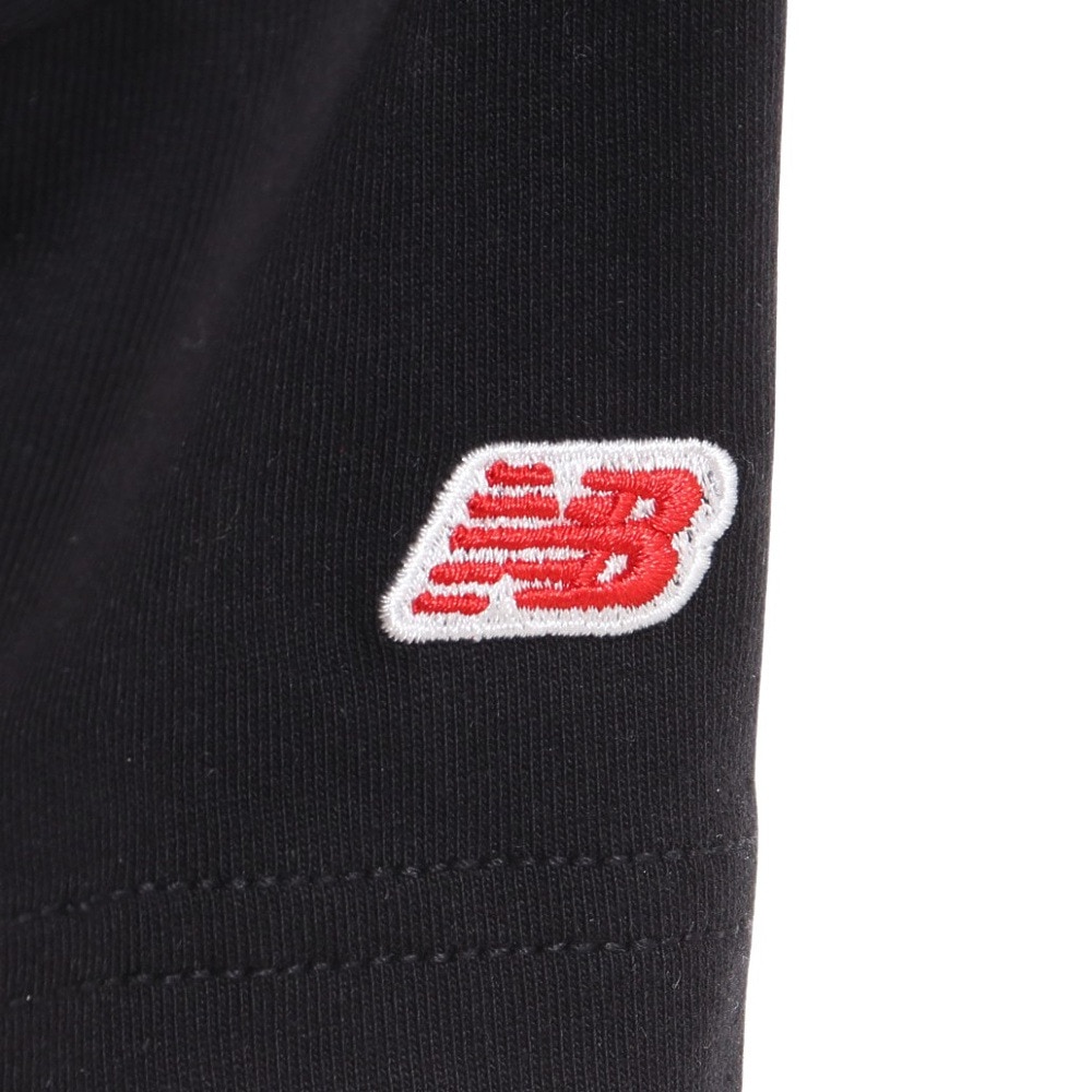 ニューバランス（new balance）（キッズ）ジュニア 吸水速乾 Stacked logo Tシャツ 半袖 ABT45065BK