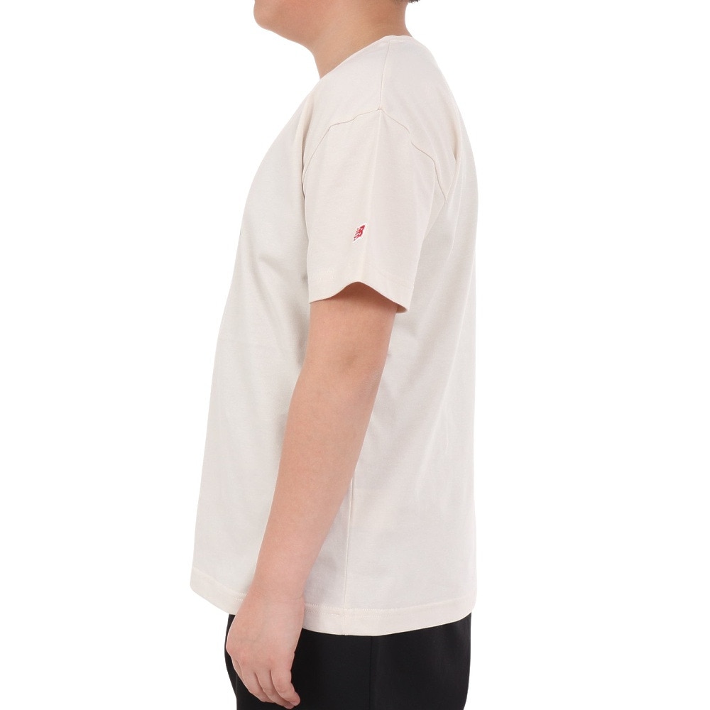 ニューバランス（new balance）（キッズ）ジュニア 吸水速乾 Stacked logo 半袖Tシャツ ABT45065LEN