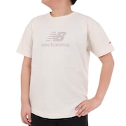 (キッズ)ジュニア 吸水速乾 Stacked logo 半袖Tシャツ ABT45065LEN