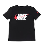 (キッズ)ジュニア SPLIT NIKE BLOCK 半袖Tシャツ 76L879-023