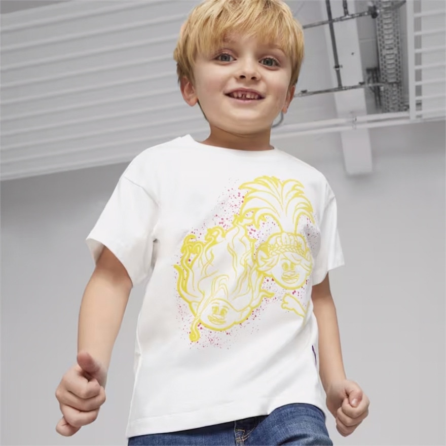 プーマ（PUMA）（キッズ）PUMA x トロールズ グラフィック 半袖Tシャツ 624844 02 WHT