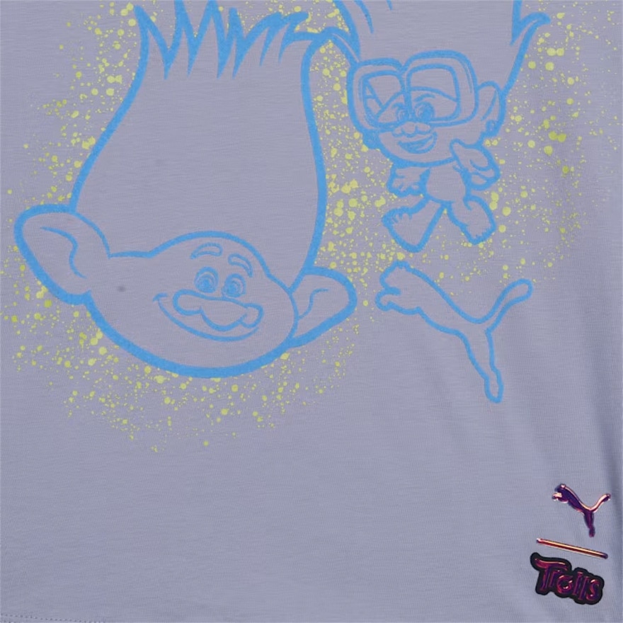 プーマ（PUMA）（キッズ）PUMA x トロールズ グラフィック 半袖Tシャツ 624844 63 LGRY