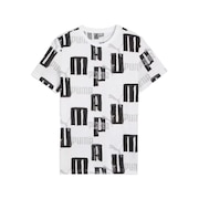 (キッズ)ボーイズ ESSプラス ロゴ LAB AOP 半袖Tシャツ 681327 02 WHT