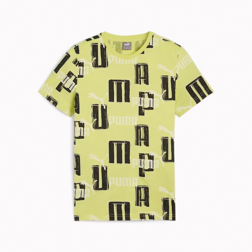 プーマ（PUMA）（キッズ）ボーイズ ESSプラス ロゴ LAB AOP 半袖Tシャツ 681327 38 LMN