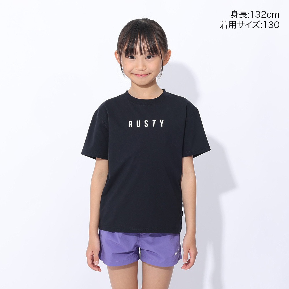ラスティ（RUSTY）（キッズ）半袖Tシャツ 964465BLK