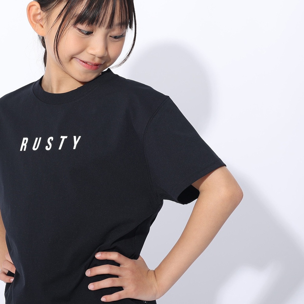 ラスティ（RUSTY）（キッズ）半袖Tシャツ 964465BLK