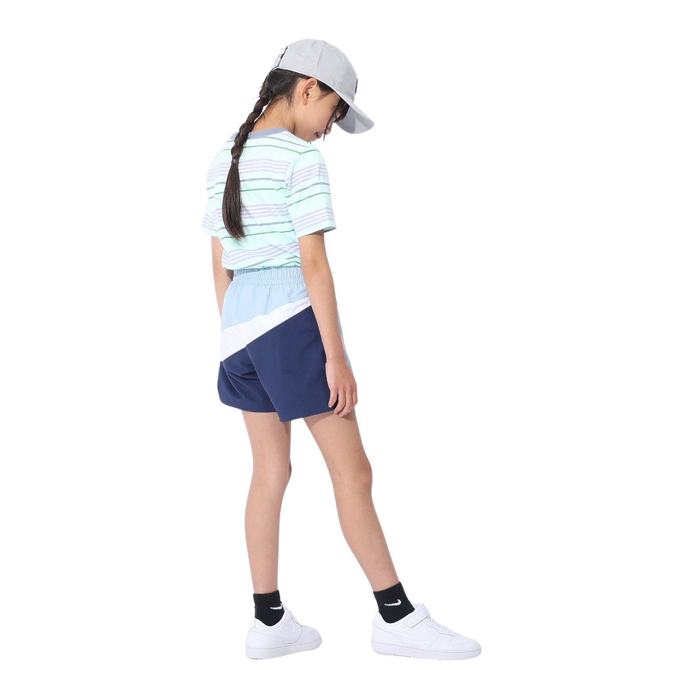 ナイキ（NIKE）（キッズ）ユース NSW クラブ ストライプ 半袖Tシャツ FJ6348-474