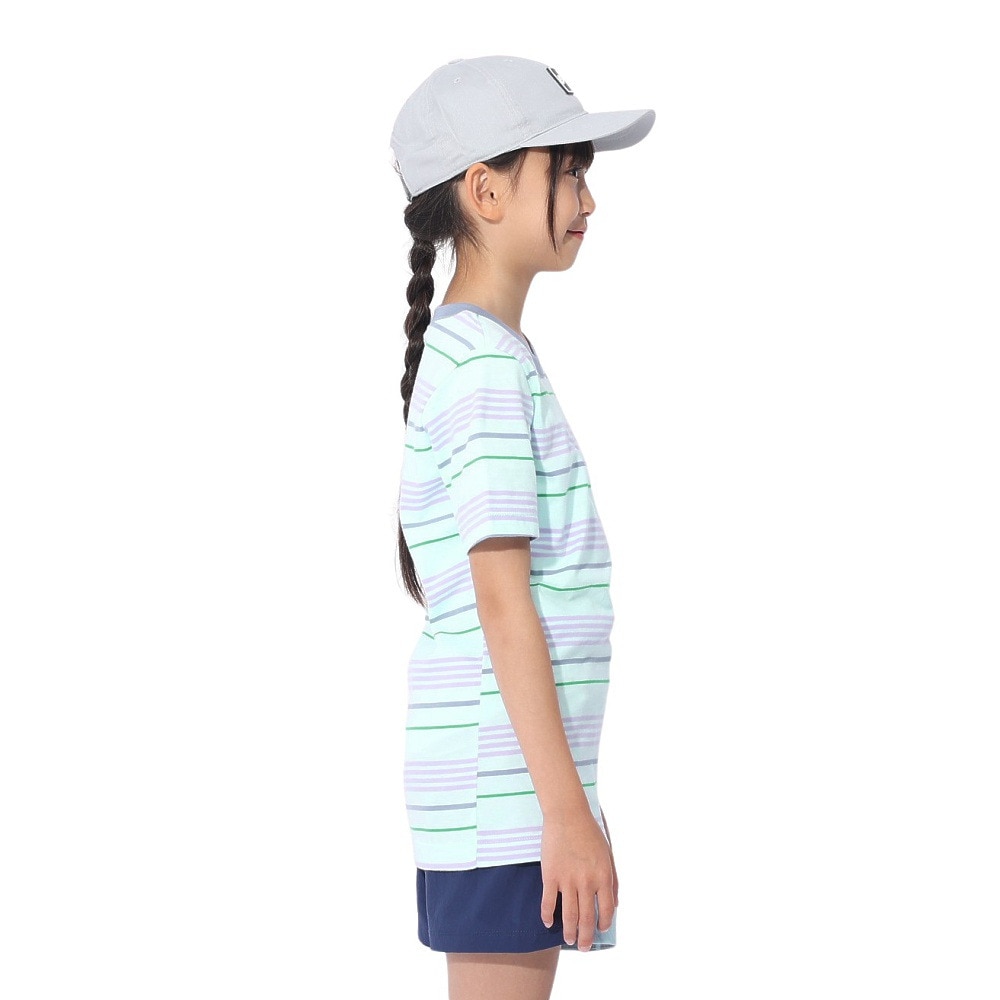 ナイキ（NIKE）（キッズ）ユース NSW クラブ ストライプ 半袖Tシャツ FJ6348-474
