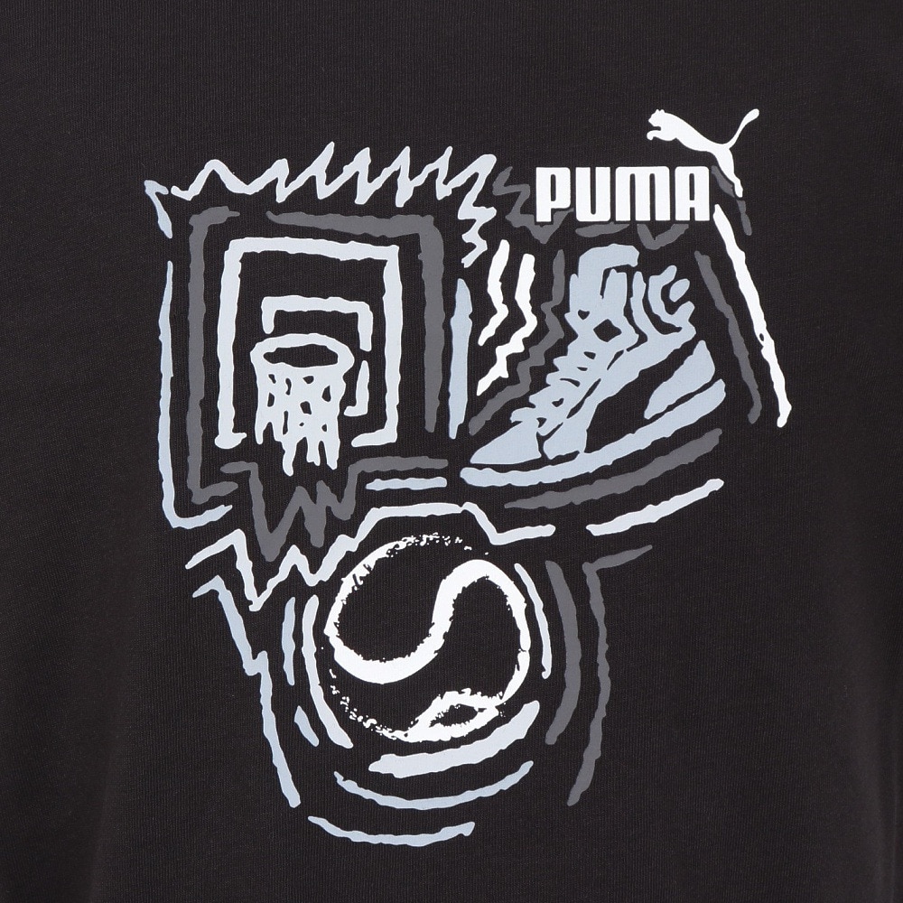 プーマ（PUMA）（キッズ）ジュニア グラフィックス イヤー オブ スポーツ Tシャツ 681333 01 BLK