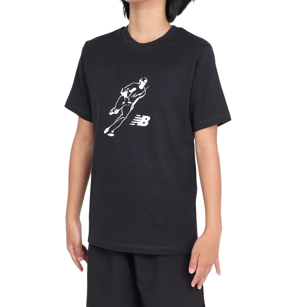 ニューバランス（new balance）（キッズ）Shohei Ohtani ジュニアTシャツ 大谷翔平 YT41738BK