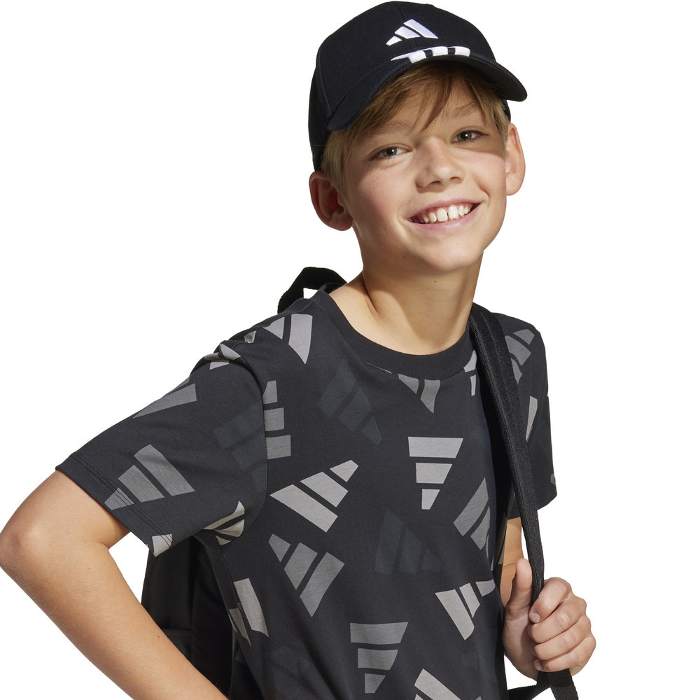 アディダス（adidas）（キッズ）ジュニア シーズナル エッセンシャルズ ロゴ セレブレーション 半袖Tシャツ KQG76-JC7749