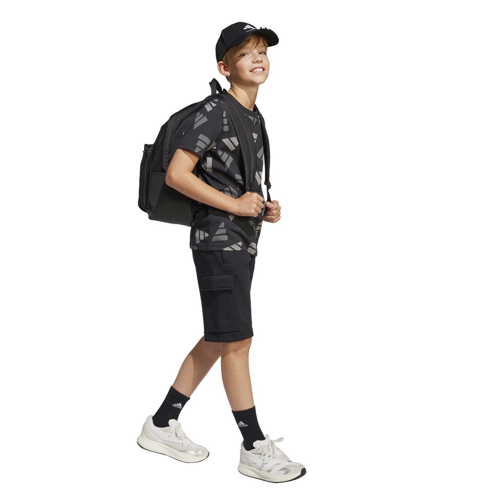 アディダス（adidas）（キッズ）ジュニア シーズナル エッセンシャルズ ロゴ セレブレーション 半袖Tシャツ KQG76-JC7749