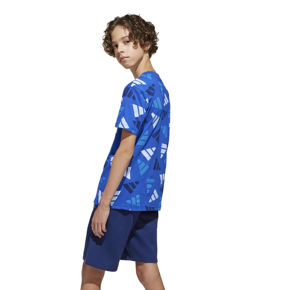 アディダス（adidas）（キッズ）ジュニア シーズナル エッセンシャルズ ロゴ セレブレーション 半袖Tシャツ KQG76-JC7750