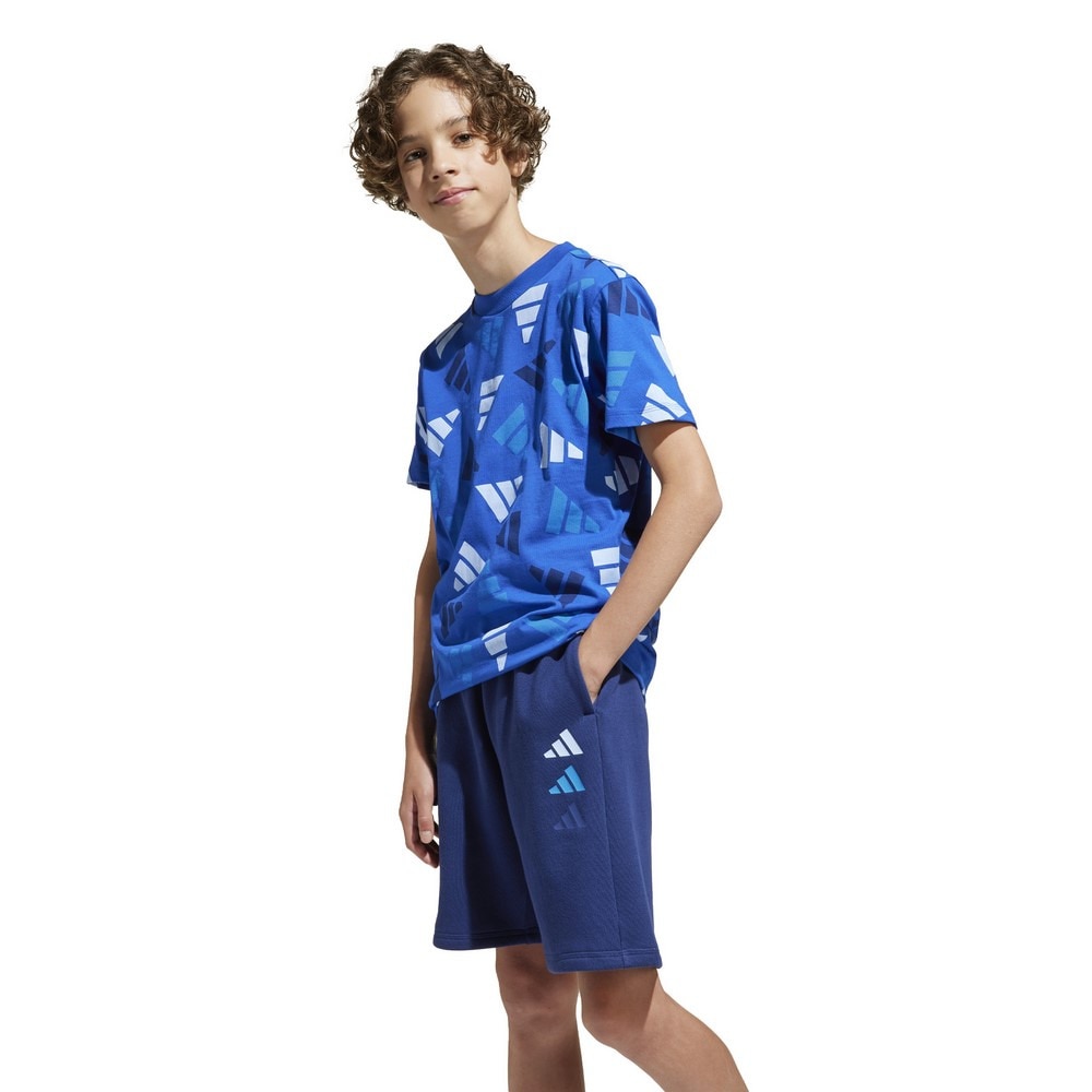 アディダス（adidas）（キッズ）ジュニア シーズナル エッセンシャルズ ロゴ セレブレーション 半袖Tシャツ KQG76-JC7750