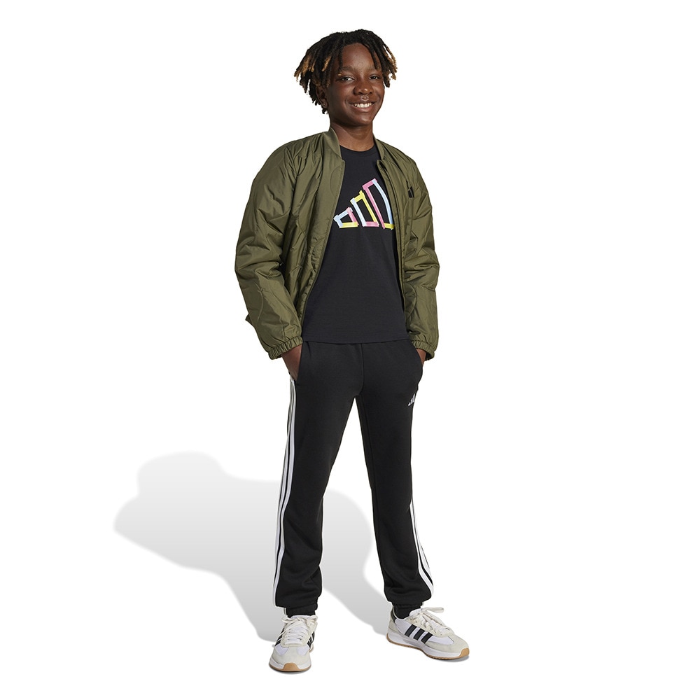 アディダス（adidas）（キッズ）キッズ テックロゴ グラフィック半袖Tシャツ KRU68-JD4637