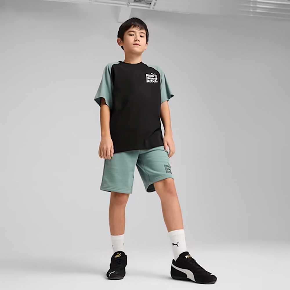プーマ（PUMA）（キッズ）ボーイズ ミッド90S グラフィック 半袖 Tシャツ II B 687804 01 BLK
