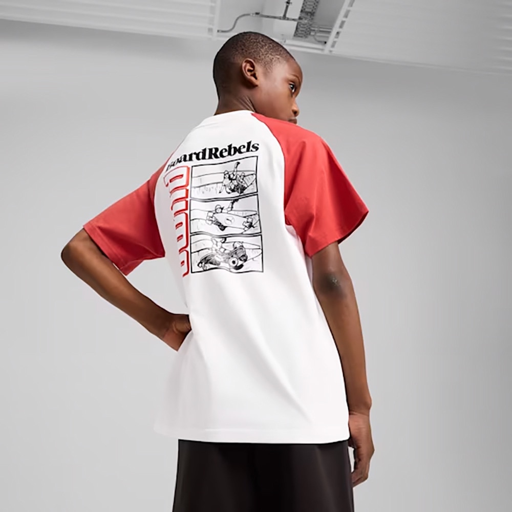 プーマ（PUMA）（キッズ）ボーイズ ミッド90S グラフィック 半袖 Tシャツ II B 687804 52 WHT