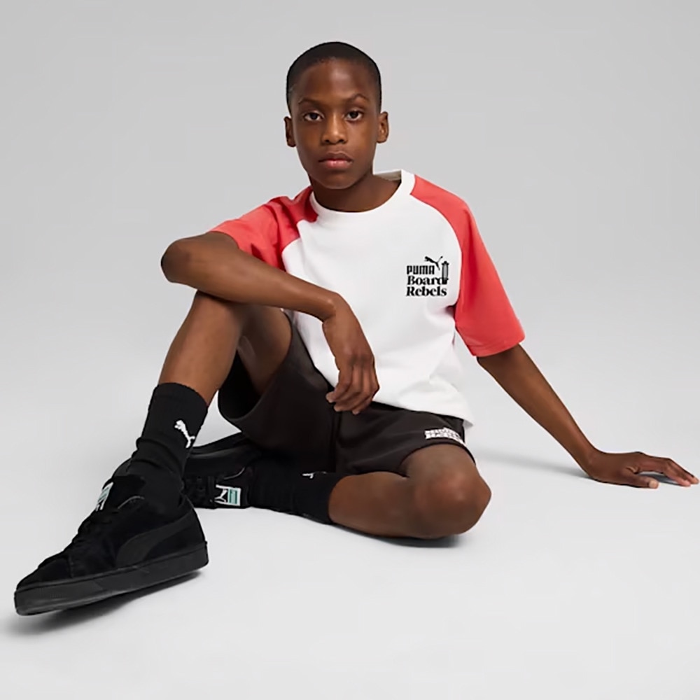 プーマ（PUMA）（キッズ）ボーイズ ミッド90S グラフィック 半袖 Tシャツ II B 687804 52 WHT