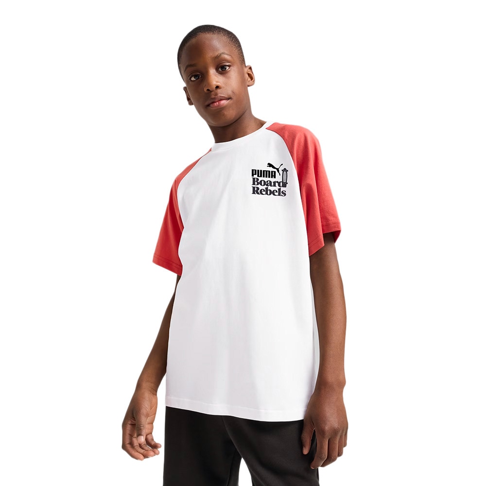 プーマ（PUMA）（キッズ）ボーイズ ミッド90S グラフィック 半袖 Tシャツ II B 687804 52 WHT