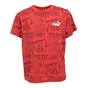 (キッズ)ジュニア ミッド 90S AOP 半袖Tシャツ 687845 15 RED