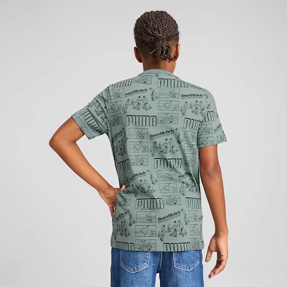 プーマ（PUMA）（キッズ）ボーイズ ミッド 90S AOP 半袖 Tシャツ 687845 30 MNT
