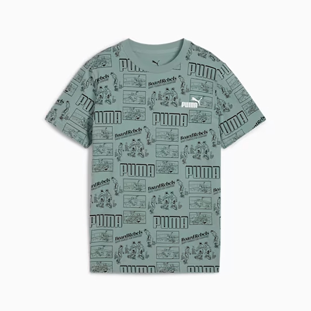 プーマ（PUMA）（キッズ）ボーイズ ミッド 90S AOP 半袖 Tシャツ 687845 30 MNT