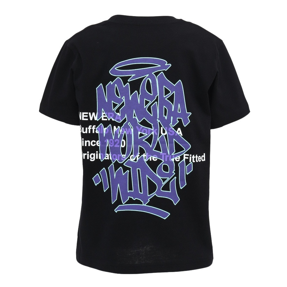 ニューエラ（NEW ERA）（キッズ）ジュニア 半袖 コットン Tシャツ Graffiti BLK 14414385