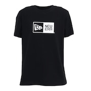 (キッズ)ジュニア 半袖 コットン Tシャツ ボックスロゴ BLK 14521379