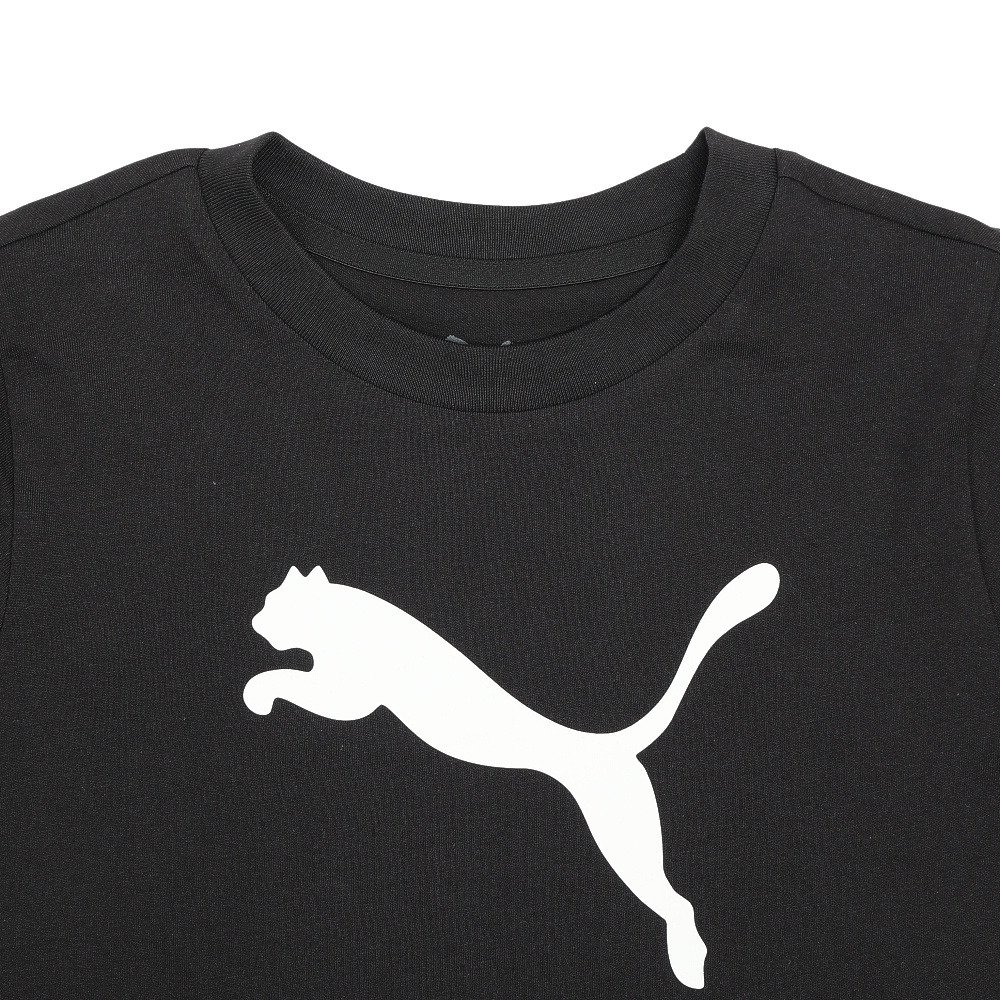 プーマ（PUMA）（キッズ）ボーイズ ESS キャット ロゴ 半袖 Tシャツ TR 687784 01 BLK