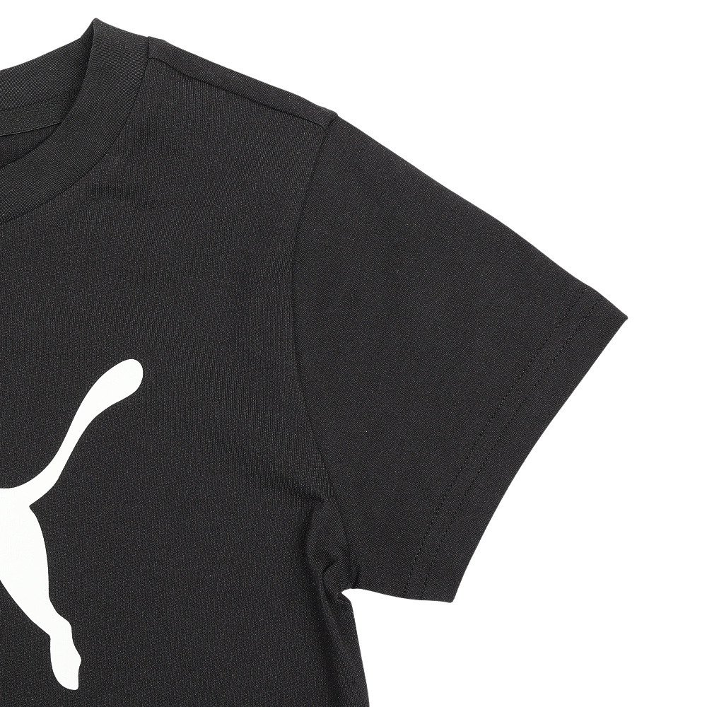 プーマ（PUMA）（キッズ）ボーイズ ESS キャット ロゴ 半袖 Tシャツ TR 687784 01 BLK