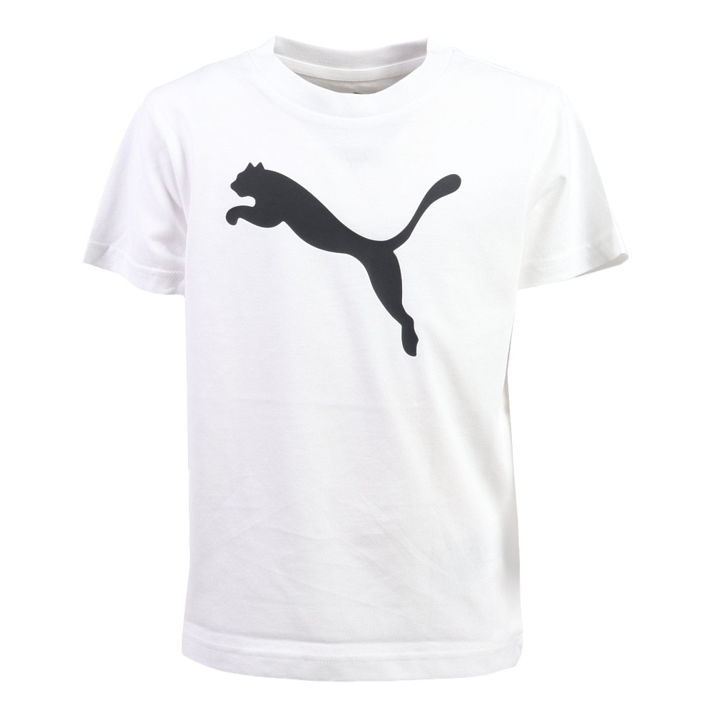 プーマ（PUMA）（キッズ）ジュニア ESS キャットロゴ 半袖Tシャツ 687784 02 WHT