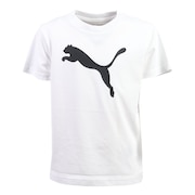 (キッズ)ジュニア ESS キャットロゴ 半袖Tシャツ 687784 02 WHT