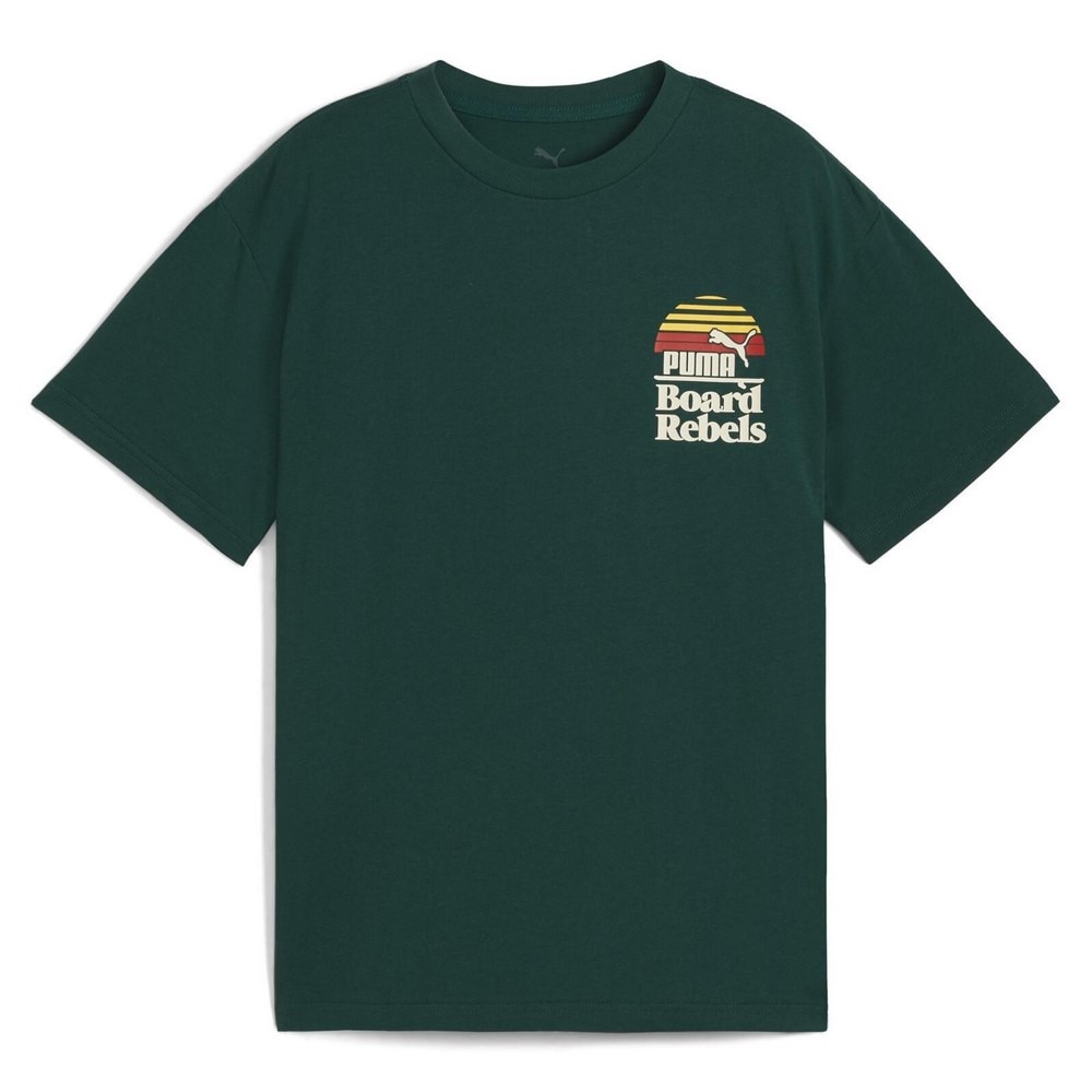 プーマ（PUMA）（キッズ）ジュニア MID90S グラフィック 半袖Tシャツ 687838 60 DGRN