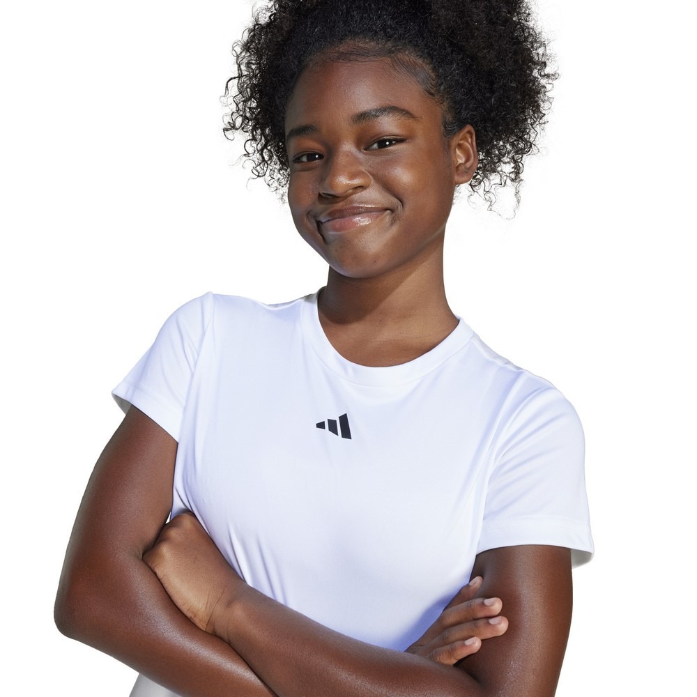 アディダス（adidas）（キッズ）ジュニア トレイン エッセンシャルズ レギュラーフィット ロゴ トレーニング 半袖Tシャツ JTH46-JJ1066
