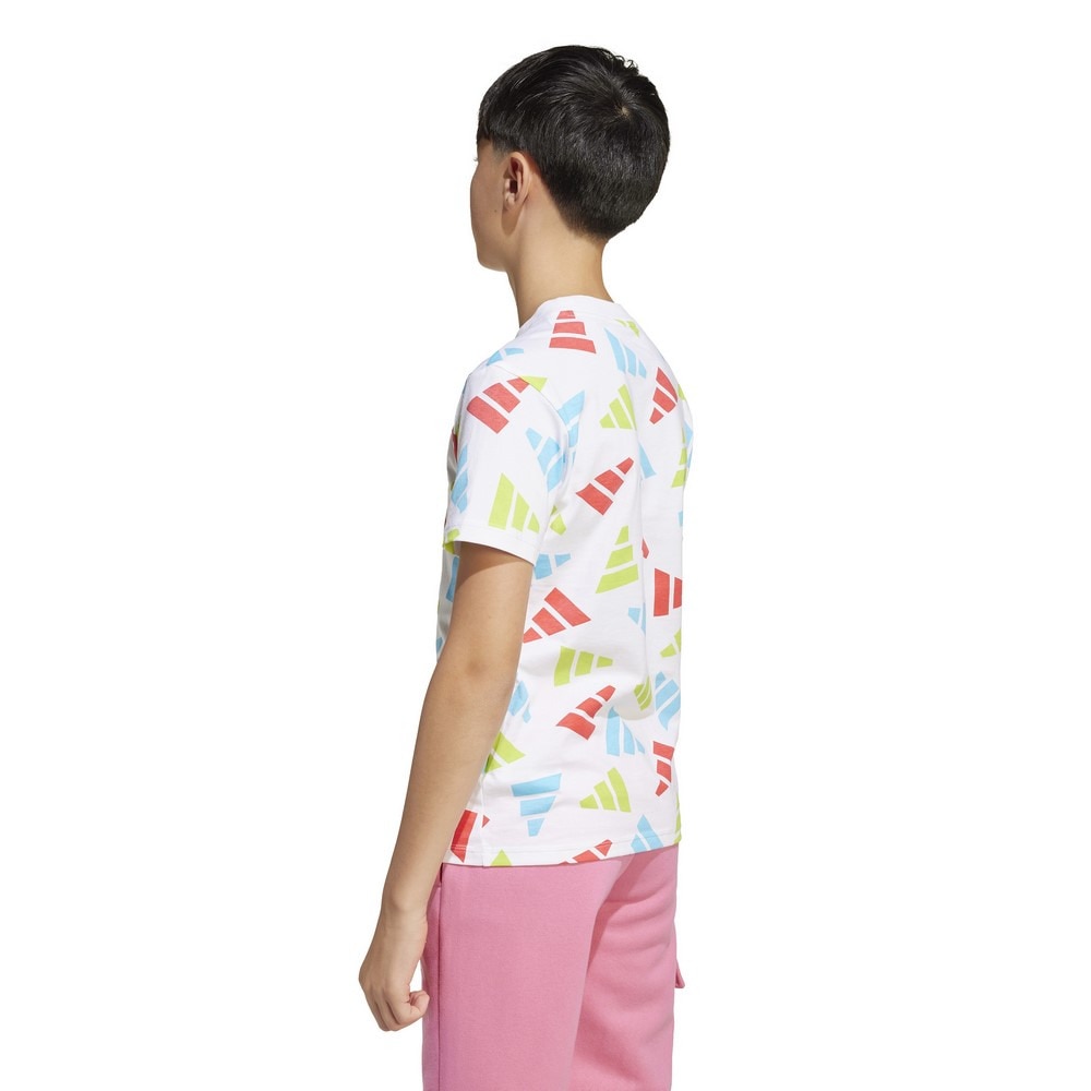 アディダス（adidas）（キッズ）ジュニア シーズナル エッセンシャルズ ロゴ セレブレーション 半袖Tシャツ KQG76-JI6195
