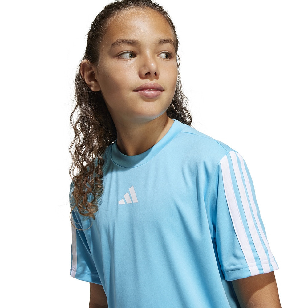 アディダス（adidas）（キッズ）キッズ トレイン エッセンシャルズ スリーストライプス 半袖Tシャツ KQH02-JJ1036