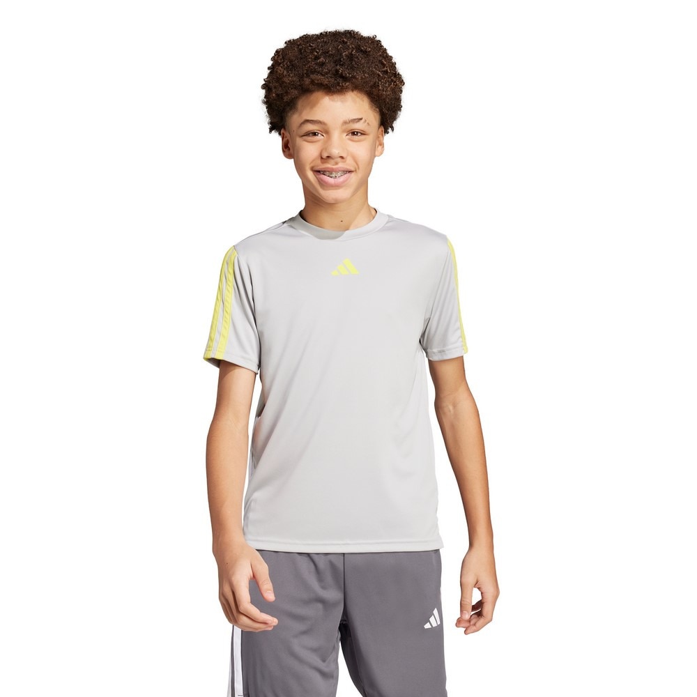 アディダス（adidas）（キッズ）トレイン エッセンシャルズ スリーストライプス 半袖Tシャツ KQH02-JJ1037