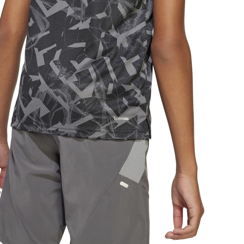 アディダス（adidas）（キッズ）ジュニア NXT AOP スポーツ アイコン フラクタルプリント 半袖Tシャツ KRJ64-JD0123