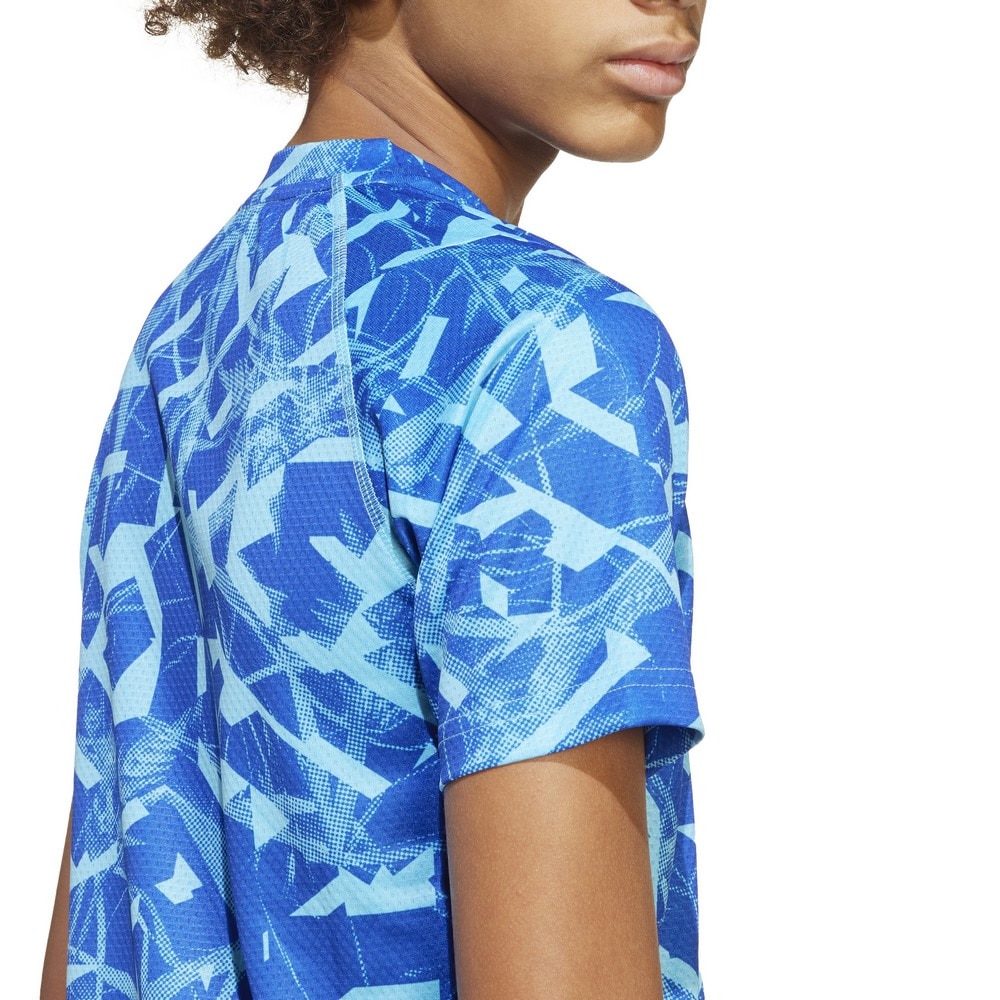 アディダス（adidas）（キッズ）ジュニア NXT AOP スポーツ アイコン フラクタルプリント 半袖Tシャツ KRJ64-JJ5048