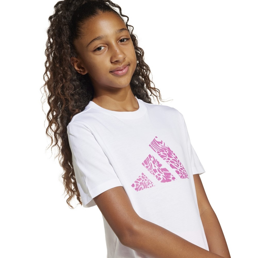 アディダス（adidas）（キッズ）ジュニア アニマルプリント グラフィック半袖Tシャツ KRM51-JI6731