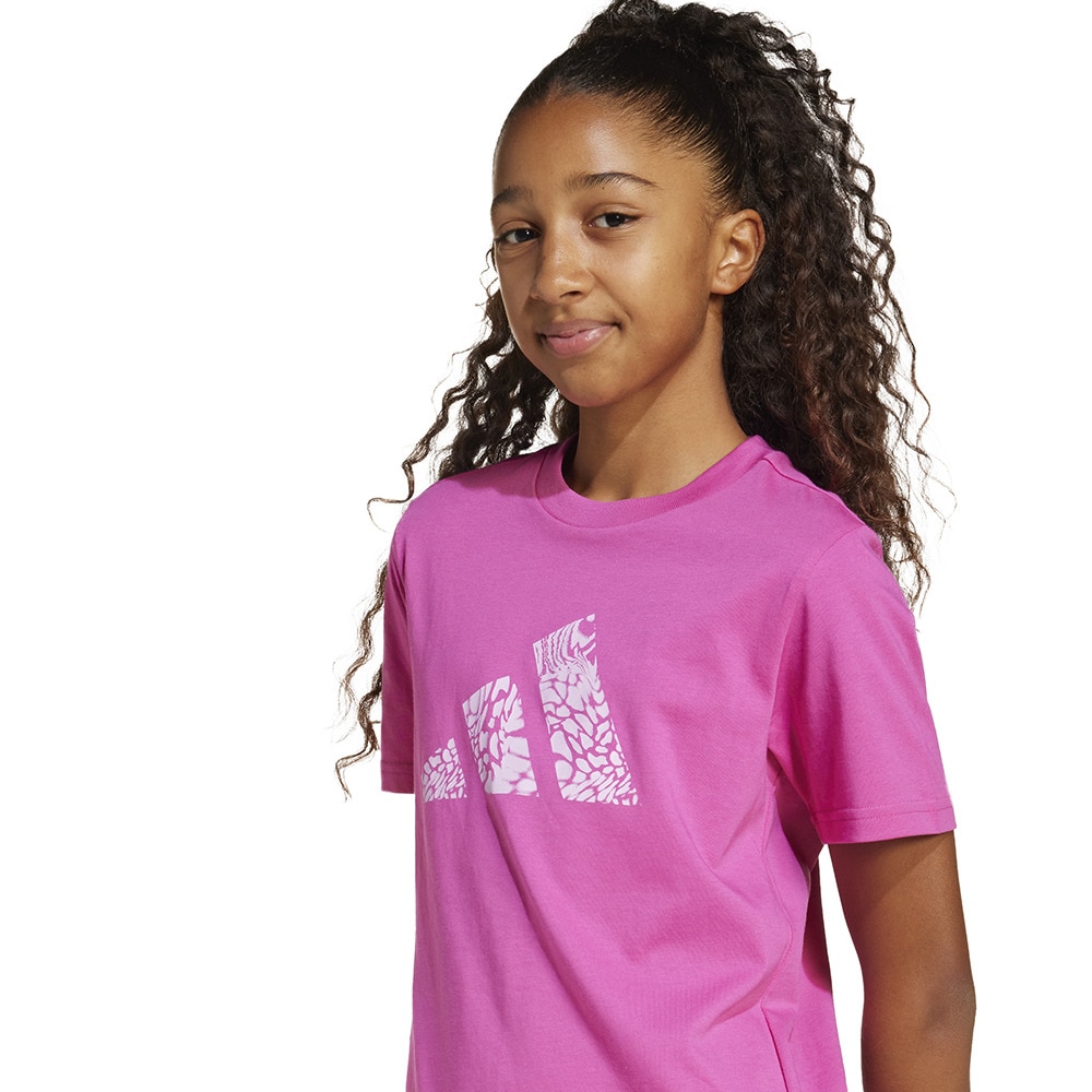 アディダス（adidas）（キッズ）キッズ アニマルプリント グラフィック半袖Tシャツ KRM51-JI6732
