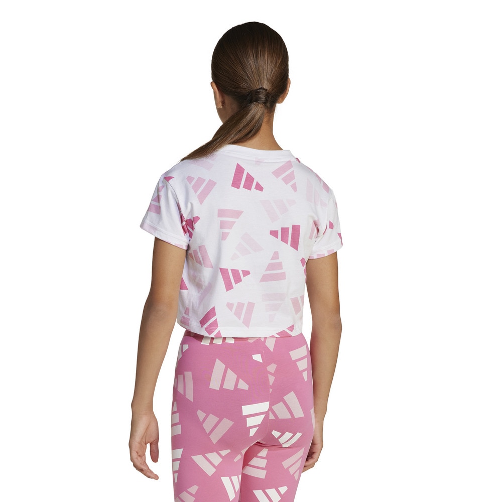 アディダス（adidas）（キッズ）ジュニア シーズナル エッセンシャルズ ロゴ セレブレーション クロップTシャツ KTD35-JC7710