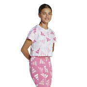 (キッズ)ジュニア シーズナル エッセンシャルズ ロゴ セレブレーション クロップTシャツ KTD35-JC7710