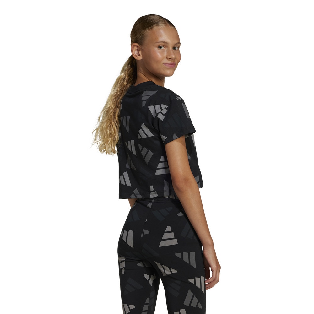 アディダス（adidas）（キッズ）ジュニア シーズナル エッセンシャルズ ロゴ セレブレーション クロップTシャツ KTD35-JI6200