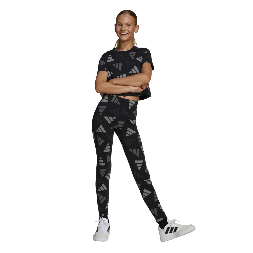 アディダス（adidas）（キッズ）ジュニア シーズナル エッセンシャルズ ロゴ セレブレーション クロップTシャツ KTD35-JI6200