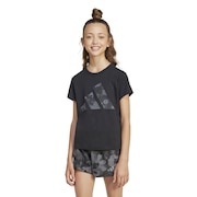 (キッズ)ジュニア シーズナル エッセンシャルズ フラワー 半袖Tシャツ KTD42-JC7510
