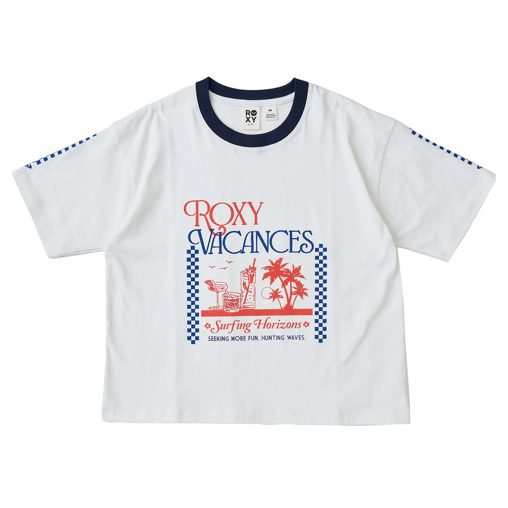 (キッズ)ジュニア ミニ SEEKING MORE FUN 半袖Tシャツ 25SPTST251118WHT