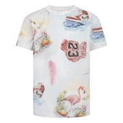 (キッズ)総柄 フラミンゴ 半袖Tシャツ 95D844-001