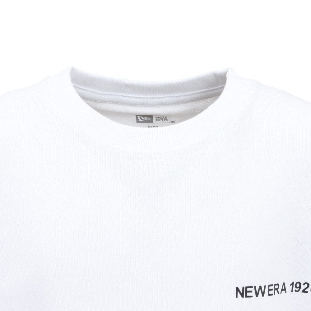 ニューエラ（NEW ERA）（キッズ）ジュニア 半袖 コットン Tシャツ WHI 14414386